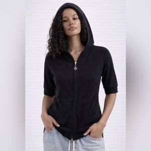 ARATTA SILENT JOURNEY ZIP SLIM HOODIE KNIT TOP